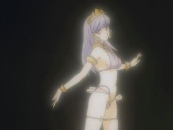 00s 1girl animated animated_gif armband armlet ass bikini black_background blue_hair bracelet breasts cleavage cleavage_cutout clothing_cutout curvy dancer dancing dark-skinned_female dark_skin erola_suppaatoka female_focus gypsy harem_outfit headdress highleg highleg_bikini honoo_no_labyrinth jewelry long_hair looking_at_viewer looping_animation lots_of_jewelry navel neck_ring outstretched_arms panties purple_bikini revealing_clothes screencap simple_background solo standing string_bikini swimsuit thighhighs thighlet thong tiara underwear