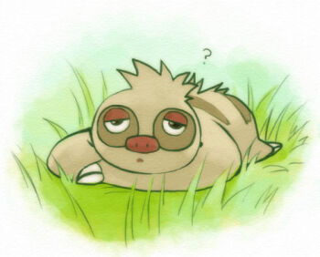 gen_3_pokemon lowres nintendo no_humans pokemon pokemon_(creature) slakoth tagme ymy