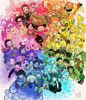 6+boys 6+girls :3 aang adventure_time agatsuma_zenitsu akemi_homura akemi_homura_(magical_girl) amity_blight amy_rose android anya_(spy_x_family) april_o&#039;neil aqua_hair arm_up ashido_mina athenoot avatar:_the_last_airbender avatar_legends bald barbie_(character) beast_boy_(dc) bird bit_gag black_hair black_hairband blonde_hair blue_eyes blue_overalls bluey blunt_bangs boar_mask boku_no_hero_academia braid breasts bright_pupils brown_hair bruno_madrigal chainsaw_man character_request checkered_haori child cleavage closed_eyes color_wheel_challenge colored_skin copyright_request creature crossed_arms crossover danny_phantom dark-skinned_female dark-skinned_male dark_skin darwin_watterson dated dc_comics demon_slayer_uniform dex-star dex-starr donatello_(tmnt) duck ducktales earrings ember_mclain encanto eye_mask fang flower_earrings forehead_tattoo gag gen_1_pokemon gengar glitch_techs gloves gradient_hair green_eyes green_hair green_skin grey_hair grimace_(mcdonald&#039;s) hair_bun hairband hairpods hand_up haori hashibira_inosuke hatsune_miku highres holding holding_sword holding_weapon houseki_no_kuni iroh jake_the_dog japanese_clothes jenny_wakeman jewelry kamado_nezuko kamado_tanjirou kaminari_denki kanroji_mitsuri kimetsu_no_yaiba knuckles_the_echidna leonardo_(tmnt) lilo_&amp;_stitch long_hair long_sleeves looking_at_viewer luigi luz_noceda mahou_shoujo_madoka_magica marina_(splatoon) mario mario_(series) mask mcdonald&#039;s medium_breasts megamind megamind_(movie) michelangelo_(tmnt) mickey_mouse_&amp;_friends microphone midoriya_izuku miko_kubota multicolored_hair multiple_boys multiple_crossover multiple_drawing_challenge multiple_girls my_life_as_a_teenage_robot nami_(one_piece) nintendo no_nose octoling one_eye_closed one_piece open_mouth orange_hair outline overalls phosphophyllite pikachu pink_eyes pink_hair pochita_(chainsaw_man) pokemon pokemon_(creature) ponytail princess_bonnibel_bubblegum princess_daisy princess_peach pucca pucca_(cartoon) purple_hair rainbow_order raphael_(tmnt) raven_(dc) red_eyes red_hair red_headwear rengoku_kyoujurou rengoku_senjurou rise_of_the_teenage_mutant_ninja_turtles robot sanji_(one_piece) school_uniform shinazugawa_genya shinazugawa_sanemi short_hair signature smile sonic_(series) sonic_the_hedgehog splatoon_(series) splatoon_2 spy_x_family squirtle stitch_(lilo_&amp;_stitch) sword tails_(sonic) tattoo teen_titans teenage_mutant_ninja_turtles teenage_mutant_ninja_turtles_(2003) teenage_mutant_ninja_turtles_(2012) teenage_mutant_ninja_turtles_(idw) the_amazing_world_of_gumball the_owl_house tokitou_muichirou tomioka_giyuu tomoe_mami tomoe_mami_(magical_girl) tongue tongue_out toph_beifong transformers two-tone_hair u.a._school_uniform undercut v vocaloid weapon white_gloves white_hair white_outline white_pupils yellow_eyes