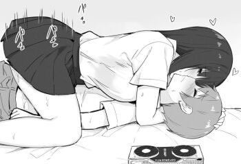 1boy 1girl 2080ti-kun_(sky_(freedom)) age_difference assertive_female black_hair blush breasts closed_eyes closed_mouth clothed_sex comic cowgirl_position geforce_rtx_2080_ti girl_on_top graphics_card greyscale heart hetero hug long_hair lying monochrome nvidia on_back onee-shota original pleated_skirt profile school_uniform sex shirt shirt_tucked_in short_sleeves shota shota-kun_(shinjiro) sidelocks_onee-san_(shinjiro) skirt sky-freedom straddling sweat teenage_girl_and_younger_boy tented_shirt white_shirt