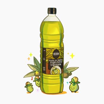 ? bottle character_print closed_mouth commentary_request highres label liquid looking_up musical_note nintendo no_humans o_o olive_oil pokemon pokemon_(creature) simple_background smoliv sparkle wavy_mouth wennchu white_background