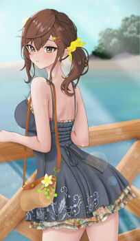 1girl absurdres beach cowboy_shot dead_or_alive dead_or_alive_xtreme dead_or_alive_xtreme_venus_vacation highres misaki_(doa) purple_stink tagme venus_vacation_prism:_dead_or_alive_xtreme