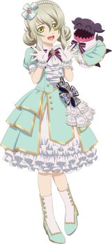 Rule 34 | 1girl, aqua dress, aqua shoes, artist request, black ribbon, blonde hair, bow, creature, doll, dress, elize lutus, elize lutus (formal dress), full body, game cg, gloves, gold trim, green eyes, hair ornament, highres, medium hair, multicolored bow, multicolored shoes, official alternate costume, official art, open hands, open mouth, pink ribbon, ribbon, shoes, smile, solo, standing, tales of (series), tales of asteria, tales of xillia, teepo (tales), third-party source, transparent background, two-tone bow, two-tone shoes, white gloves, white shoes