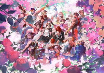 Rule 34 | 6+boys, 6+girls, :d, ^ ^, baseball cap, bench, black gloves, blunt bangs, braid, brown hair, cammy white, capcom, capcom fighting jam, cat, catherine rain bilstein, closed eyes, cody travers, commentary request, covered mouth, darkstalkers, eye contact, fatal fury, felicia (cat) (darkstalkers), felicia (darkstalkers), final fight, fingerless gloves, folding fan, gakuran, glasses, gloves, grey hair, guy (final fight), hand fan, hat, headband, holding, holding fan, ichimonji batsu, ingrid (capcom), june lin milliam, justice gakuen, kagami kyosuke, kasugano sakura, kusanagi kyou, long hair, looking at another, looking at viewer, mita chisato, multiple boys, multiple girls, official art, on bench, open mouth, orange hair, pleated skirt, ponytail, power stone, red hair, red hat, red shoes, rouge (power stone), school uniform, second-party source, serafuku, shiranui mai, shoes, short hair, sitting, skateboard, skirt, smile, sneakers, snk, star gladiator, street fighter, terry bogard, the king of fighters, vega (street fighter), wakaba hinata, white headband, yagami iori, yang lee, yun lee