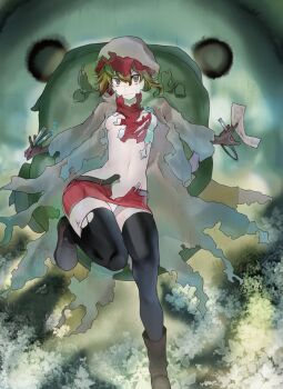 1girl absurdres backpack bag belt black_eyes black_socks black_thighhighs breasts brown_coat brown_gloves brown_hair brown_shoes cleaned closed_mouth coat colorized cover cover_page dungeon_ni_deai_wo_motomeru_no_wa_machigatteiru_darou_ka female_focus gloves highres holding_potion holding_tube hood hooded_coat legs liliruca_arde loli long_sleeves looking_at_viewer medium_hair midriff miniskirt navel no_bra novel_illustration official_art panties pedophile pencil_skirt red_skirt sexually_suggestive shoes skirt small_breasts socks solo solo_focus stomach test_tube thighhighs thighs third-party_edit tight_skirt torn_clothes torn_coat torn_legwear torn_thighhighs unbuckled underwear unworn_backpack unworn_bag upskirt white_panties yasuda_suzuhito zettai_ryouiki