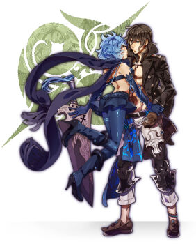 cent_(drag-on_dragoon) couple drag-on_dragoon drag-on_dragoon_3 highres settsu_decopon two_(drag-on_dragoon)