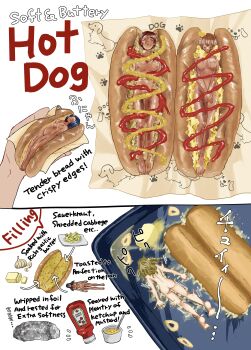 5girls asatsug bread burnt butter cabbage cannibalism cooking corpse death female_focus food garlic hot_dog in_food ketchup mini_person minigirl multiple_girls mustard recipe sauce simple_background vore what white_background