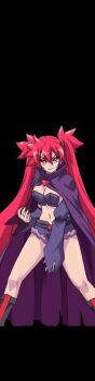1girl akaga_hirotaka animated animated_gif arcana_heart arcana_heart_3 game_cg official_art red_eyes red_hair scharlachrot short_shorts shorts