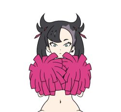1girl animated black_hair blue_eyes bouncing_breasts breasts breasts_apart choker collarbone completely_nude earrings gravelurker hetero implied_sex implied_vaginal jewelry looking_at_viewer marnie_(pokemon) medium_breasts multicolored_hair navel nintendo nipples nude pokemon pokemon_swsh pom_pom_(cheerleading) sex stomach thighs twintails vaginal video
