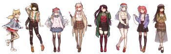 6+girls :d :o absurdres ahoge alternate_costume animal_ear_legwear animal_ears animal_hat animal_hood artist_name bag bangle beige_coat bell belt beret black_hair black_socks blonde_hair blouse blue_eyes blue_jacket blue_shirt blue_skirt blunt_bangs blush boots bow box bracelet braid breasts brown_eyes brown_footwear brown_hair brown_hat brown_legwear brown_nails brown_pants brown_skirt brown_sweater bsapricot buckle candy casual cat_ear_legwear cat_ear_thighhighs cat_ears cat_girl cat_hat cat_hood cat_legwear cat_tail cat_thighhighs cellphone choker cloak closed_mouth coat collar collarbone collared_shirt crepe crossed_legs denim drowsy earphones earrings eating embarrassed eyepatch facial_mark fang fingernails fishnet_pantyhose fishnet_top fishnets food food_in_mouth full_body fur-trimmed_coat fur_jacket fur_trim g11_(girls&#039;_frontline) gem girls&#039;_frontline gloves green_coat green_eyes green_hair green_nails grey_skirt hair_between_eyes hair_bow hair_ornament hair_ribbon hairband hairclip half-closed_eyes hand_in_pocket hand_on_own_head hand_up handbag hat headgear heart heart-shaped_buckle high_heels highres hk416_(girls&#039;_frontline) holding holding_box holding_crepe holding_food holding_phone hood hood_down hooded_cloak ice_cream_cone idw_(girls&#039;_frontline) iphone jacket jeans jewelry kneehighs lace-up_boots large_breasts leg_up lollipop long_coat long_hair long_skirt long_sleeves looking_at_viewer looking_away looking_to_the_side low_twintails m16a1_(girls&#039;_frontline) m4_sopmod_ii_(girls&#039;_frontline) m4a1_(girls&#039;_frontline) mary_janes medium_breasts messy_hair miniskirt mole mole_under_eye mouth_hold mp7_(girls&#039;_frontline) multicolored_hair multicolored_shirt multiple_girls nail_polish neck_bell neck_ribbon necklace nose_blush o-ring o-ring_bottom one_side_up open_clothes open_jacket open_mouth orange_boots own_hands_together pants pantyhose parka paw_print paw_print_pattern pendant petticoat phone pink_hair pink_sweater plaid_clothes plaid_skirt platform_footwear pleated_skirt pocket pocky pocky_kiss purple_gemstone purple_hair red_bow red_eyes red_footwear red_hair red_hat red_legwear red_nails red_ribbon red_shirt red_skirt ribbed_sweater ribbon ribbon-trimmed_legwear ribbon_trim ring scar scar_across_eye scar_on_face see-through_clothes shared_food shirt shoes sidelocks silver_hair simple_background single_braid skirt skirt_under_skirt sleepy sleeves_past_wrists smartphone smile socks spiked_footwear standing streaked_hair suspenders sweat sweater tail teardrop thigh_strap thighband_pantyhose thighhighs thighs torn_clothes torn_jeans torn_pants tray tsundere tsurime twintails twitter_username untied_shoelaces v-shaped_eyebrows very_long_hair wa2000_(girls&#039;_frontline) watson_cross white_background white_footwear white_legwear white_shirt woollen_cap yellow_eyes zettai_ryouiki