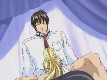 00s 1boy 1girl 2001 anal anal_fingering animated anus ass ass_focus ass_peek assertive_female bed bedroom between_legs bible_black bible_black_night_of_the_walpulgiss black_hair blonde_hair blush bottomless bouncing_breasts bow bowtie breasts brown_hair closed_eyes clothed_sex clothes_lift cum cum_fountain curtains ejaculation english_text erection faceless faceless_female facing_away fellatio female_fingering_male female_focus femdom fingering from_behind handjob hetero high_ponytail huge_ass implied_fellatio kneeling large_breasts legs long_hair male_penetrated masturbation minase_taki moaning necktie nipples on_bed open_clothes open_mouth oral orgasm panties partially_undressed penis penis_grab penis_suckle ponytail precum prostate_massage prostate_milking pubic_hair purple_eyes red_bow red_bowtie saeki_kaori saliva school_uniform sex shirt short_hair sitting skirt skirt_lift sleeveless smile sound tagme testicles thighhighs thighs tongue tongue_out uncensored underwear veins veiny_penis very_long_hair video white_panties white_shirt window