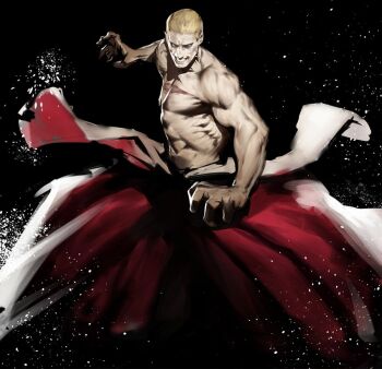 Rule 34 | blonde hair, fatal fury, fatal fury: city of the wolves, geese howard, pants, red pants, salaryman, shirtless male, snk, the king of fighters, the king of fighters xv