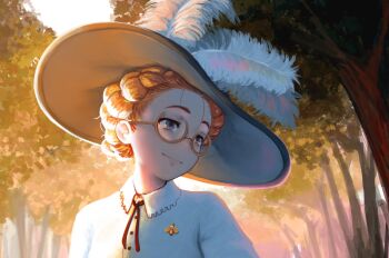 Rule 34 | brooch, forest, freckles, glasses, hat, hat feather, jewelry, nature, original, razckle, red hair, siri jay, sun hat, tagme