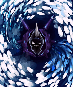 Rule 34 | blizzard (pokemon), cloyster, food fighter 441, full body, gen 1 pokemon, grin, highres, nintendo, no humans, pokemon, pokemon (creature), pokemon move, smile