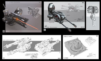 beam beam_cannon cannon commentary concept_art energy energy_beam energy_cannon english_commentary english_text generator glowing highres karanak laser logo machinery mechanical military no_humans original radar realistic rocket_launcher russian_commentary science_fiction spacecraft star_conflict turret weapon