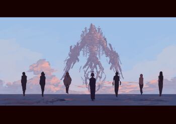 Rule 34 | 3boys, 4girls, absurdres, ak-47, angel devil (chainsaw man), assault rifle, battle rifle, beach, black dress, black hair, blonde hair, braid, braided ponytail, chagallkun, chain, chained, chainsaw man, dress, floating, formal clothes, from behind, gun, gun devil (chainsaw man), halo, hayakawa aki, highres, kalashnikov rifle, kurose yuutarou, long hair, looking at another, looking back, m14, makima (chainsaw man), medium hair, multiple boys, multiple girls, multiple weapons, no arms, princi (chainsaw man), red hair, rifle, sawatari akane (chainsaw man), shirt, short hair, sidelocks, sky, sniper rifle, suit, tendou michiko, topknot, water, weapon, white shirt, white wings, wings