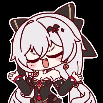 1girl animated animated_gif bare_shoulders bat_hair_ornament black_bow black_dress bow breasts cleavage closed_eyes detached_sleeves dress earrings grey_hair hair_between_eyes hair_bow hair_ornament honkai_(series) honkai_impact_3rd jewelry long_hair looping_animation lowres luna_(honkai_impact) medium_breasts open_mouth shrugging simple_background solo transparent_background upper_body xixi_fei