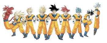 Rule 34 | 6+boys, absurdres, black eyes, black hair, blonde hair, blue boots, blue sash, blue shirt, blue wrist cuffs, boots, commentary request, dougi, dragon ball, dragon ball daima, dragon ball super, dragonball z, evolutionary line, green eyes, grey hair, group picture, highres, long hair, medium hair, multiple boys, muscular, muscular male, red eyes, red hair, ryukyudb0726, sash, shirt, simple background, son goku, spiked hair, super saiyan, super saiyan 1, super saiyan 2, super saiyan 3, super saiyan 4, super saiyan blue, super saiyan god, ultra instinct, ultra instinct sign, white background, wrist cuffs