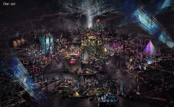 artist_name building city cityscape commentary company_name de_rvert english_commentary library_of_ruina lobotomy_corporation lobotomy_corporation_logo no_humans original project_moon pyramid_(geometry) skyscraper tree w_corp._logo