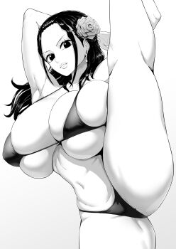 1girl bikini black_hair breasts cleavage highres huge_breasts kding large_breasts long_hair one_piece solo swimsuit viola_(one_piece)