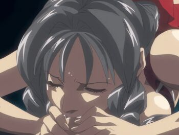 00s 1boy 1girl 69 2006 animated animated_gif ass bible_black bible_black_new_testament black_hair braid braided_ponytail braided_sidelock breasts brown_hair cunnilingus fellatio grey_hair kiriya_saki medium_breasts nipples no_bra open_clothes open_shirt oral penis purple_eyes saliva school_uniform shin_bible_black shirt skirt sweat tagme thighhighs top-down_bottom-up twin_braids uncensored yamanishi_naoto