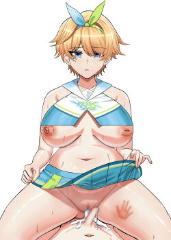 1boy 1girl aftersex age_difference bite_mark bite_mark_on_breast blonde_hair blue_eyes blue_hairband bow_hairband breasts clothes_lift commander_(girls&#039;_frontline) cum cum_in_pussy cumdrip girls&#039;_frontline girls&#039;_frontline_2:_exilium hairband handprint hetero large_breasts little_boy_commander_(girls&#039;_frontline) loptimizer nikketa_(girls&#039;_frontline_2) nipples onee-shota shota skirt skirt_lift vsk-94_(dance_like_the_blazing_sun)_(girls&#039;_frontline) vsk-94_(girls&#039;_frontline)