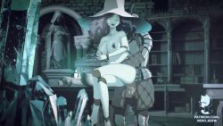 1boy 1girl anal animated armor blue_eyes blue_skin bouncing_breasts breasts clothed_male_nude_female colored_skin cum cum_in_ass doll doll_girl doll_joints elden_ring hat hetero holding_hands joints large_breasts looking_at_viewer moaning nekololisama nipples nude one_eye_closed patreon_username penis pussy ranni_the_witch sex sex_from_behind sound straddling tagme tarnished_(elden_ring) uncensored video watermark web_address witch_hat