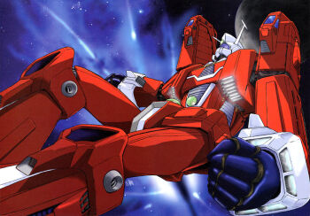 1980s_(style) densetsu_kyojin_ideon ideon mecha official_art oldschool retro_artstyle robot space tagme