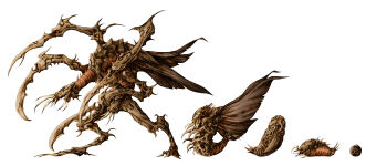 absurdres blade bolt0002 bug cocoon evolution highres larva monster no_humans original simple_background wings