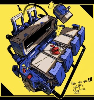 2023 abstract_background highres machine machinery new_year no_humans original robot xkl3001