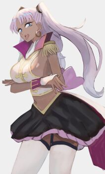 1girl breasts catherine_sabathra code_geass code_geass:_dakkan_no_roze dark-skinned_female dark_skin highres large_breasts long_hair solo