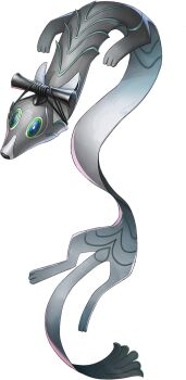 Rule 34 | animal ears, artist request, blue eyes, bright pupils, colored sclera, demon (megami tensei), green sclera, makami (megami tensei), no humans, official art, persona, persona 5, persona 5: the phantom x, shin megami tensei, solo, third-party source, transparent background, white pupils, wolf ears