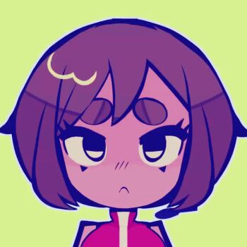 1girl animated bouncing bouncing_breasts breasts closed_mouth green_background jacket large_breasts looking_at_viewer meiko_(vocaloid) open_mouth rainelyn00 red_jacket short_hair smile solo straight-on tagme thick_eyebrows upper_body video vocaloid winking_(animated)