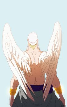1boy back bandana enel highres male_focus one_piece skypiea solo wings