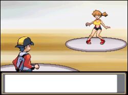 1girl 2boys ahegao animated bare_legs blush bouncing_breasts breasts brock_(pokemon) crop_top dark-skinned_male dark_skin dialogue_box english_text ethan_(pokemon) grabbing_another&#039;s_breast grabbing_from_behind green_eyes groping hetero large_breasts leg_up legs misty_(pokemon) multiple_boys nintendo nipples orange_hair pale_skin penis pixel_art pokemon pokemon_(anime) pokemon_(classic_anime) pokemon_battle pokemon_hgss red_footwear sex shirt shorts side_ponytail sleeveless sleeveless_shirt standing standing_sex suspender_shorts suspenders tongue tongue_out turtle_sausage turtle_soup v vaginal video yellow_shirt