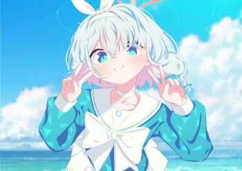 6+girls animal_ears animated anniversary aris_(blue_archive) aris_(winter)_(blue_archive) arona_(blue_archive) beach bikini biting biting_glove black_choker black_gloves blue_archive china_dress chinese_clothes choker double_v dress gloves grin hair_over_one_eye happy hat hikari_(blue_archive) hina_(blue_archive) hina_(dress)_(blue_archive) hoshino_(blue_archive) hoshino_(swimsuit)_(blue_archive) kanoe_(blue_archive) kisaki_(blue_archive) logo mari_(blue_archive) mari_(idol)_(blue_archive) mika_(blue_archive) mouth_hold multiple_girls nozomi_(blue_archive) outstretched_arms own_hands_together plana_(blue_archive) removing_glove seia_(blue_archive) sharp_to_sharp smile smoking_pipe swimsuit tagme top_hat v video