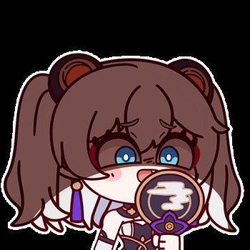 1girl animated animated_gif bare_shoulders blue_eyes breasts hair_ornament hand_fan holding holding_fan honkai_(series) honkai_impact_3rd laughing looking_ahead looping_animation lowres official_alternate_costume partially_shaded_face short_hair simple_background small_breasts solo theresa_apocalypse transparent_background tuanshan upper_body white_hair xixi_fei zhuge_kongming_(honkai_impact) zhuge_kongming_(startold_fortune)_(honkai_impact)