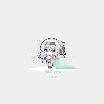 Rule 34 | 1girl, black hairband, black ribbon, bow, bowtie, closed mouth, collared shirt, commentary request, firefly (honkai: star rail), firefly (spring missive) (honkai: star rail), flying sweatdrops, gradient hair, green bow, green bowtie, green pupils, grey hair, grey skirt, hair between eyes, hair intakes, hair ornament, hair ribbon, hairband, heart, holding, holding heart, honkai: star rail, honkai (series), long hair, macaroon mcr2, multicolored eyes, multicolored hair, pleated skirt, ribbon, shirt, skirt, solo, twitter username, white shirt