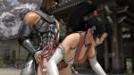 1boy 1girl 3d animated bouncing_breasts breasts clothed_sex dead_or_alive doggystyle hanging_breasts hayate_(doa) hetero japanese_clothes momiji_(ninja_gaiden) ninja ponytail renzuki_harai sex sex_from_behind uncensored video