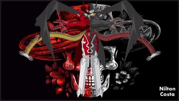 Rule 34 | avengekidmon, belt, cowboy hat, digimon, digimon (creature), hat, highres, magnakidmon, mask