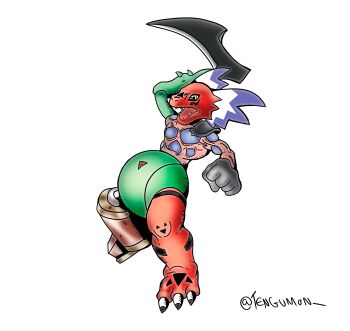 absurdres centalmon clenched_hand culumon digimon fusion growmon guardromon guilmon highres megalogrowmon monster open_mouth rapidmon_(perfect) sharp_teeth simple_background snimon teeth what white_background why yellow_eyes