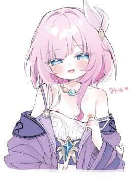 1girl blue_eyes blush commentary_request cyrene_(honkai:_star_rail) flat_chest highres honkai:_star_rail honkai_(series) loli looking_at_viewer ni_kiro nipples pink_hair simple_background solo white_background
