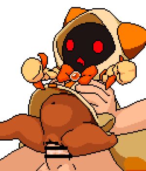 >_< 1boy 1girl age_difference aged_down akai_(ugokashitari) animated animated_gif bar_censor barefoot blazblue blonde_hair blush bottomless bow bowtie cat_girl censored commentary_request commission cum cum_in_pussy cum_inflation cum_overflow dark-skinned_female dark_skin deep_penetration drooling ejaculation grin happy_sex hetero hood hood_up inflation large_penis loli looking_at_viewer looking_up older_male_and_younger_female open_mouth orgasm penis pixel_art pussy red_eyes sex sharp_teeth simple_background sitting sitting_on_lap sitting_on_person size_difference skeb_commission smile stomach_bulge taokaka teeth testicles torso_grab vaginal white_background