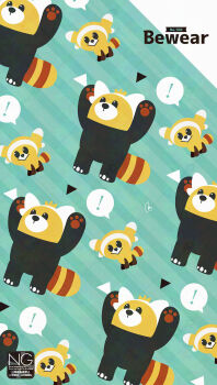 ! alternate_color animal_focus bear bewear closed_mouth evolutionary_line gen_7_pokemon highres meme_(sleepsheep) nintendo no_humans pokemon pokemon_(creature) pokemon_focus shiny_pokemon smile speech_bubble spoken_exclamation_mark stufful tail