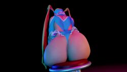 1girl 2024 3d animated ass ass_cutout ass_focus ass_shake backboob bar_stool black_background blonde_hair blue_leotard boots bouncing_ass breasts brown_eyes capcom clenched_hands close-up clothing_cutout collarbone commentary domino_mask elbow_cutout english_commentary eye_mask feet_out_of_frame female_focus frills from_behind hands_on_own_knees highres hip_focus huge_ass huge_filesize jiggle leotard long_hair mask rainbow_mika revealing_clothes shoulder_cutout sideboob simple_background sitting solo stool street_fighter street_fighter_iii_(series) superdougie thick_thighs thighs third-party_edit thong_leotard twintails very_long_hair video virt-a-mate white_boots wide_hips
