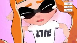 1boy 1girl 3d animated bad_tag bottomless clitoris dark-skinned_male dark_skin facing_viewer from_side helmet hetero inkling inkling_girl inkling_player_character loli lying multiple_views nintendo nude on_back orange_hair penis pov pov_crotch pov_hands pussy screencap sex solo_focus splatoon_(series) spread_legs tagme tentacle_hair tukadanobuo vaginal video virtual_reality