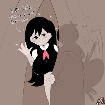 1boy 1girl black_eyes black_hair breasts cheating_(relationship) cum cumdrip greenstarart highres incest large_breasts long_hair mari_(faraway)_(omori) mari_(omori) omori ovum saliva shota sunny_(omori) sweat
