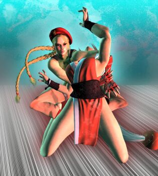 cammy_white non-web_source ryona shiranui_mai street_fighter xnalara_(medium)