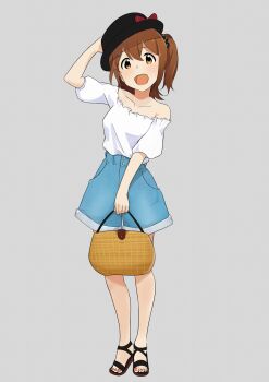 1girl highres idolmaster idolmaster_million_live! kasuga_mirai neji_(nezi_hs) overalls