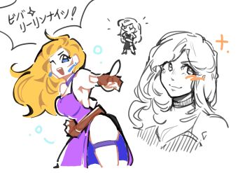 Rule 34 | 1girl, b. jenet, backless dress, backless outfit, belt, blonde hair, blue eyes, breasts, choker, dress, earrings, fatal fury, fingerless gloves, garou: mark of the wolves, gloves, jewelry, large breasts, long hair, purple dress, snk, the king of fighters, thigh strap